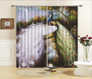 3D Peacocks 45 Curtains Drapes Wallpaper AJ Wallpaper 