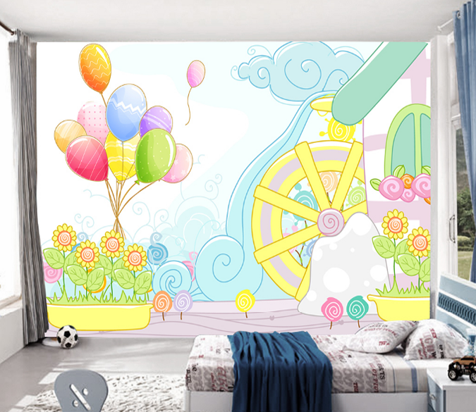 3D Bright Lovely Patterns Wallpaper AJ Wallpaper 