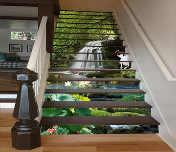 3D Waterfall Charme 1361 Stair Risers Wallpaper AJ Wallpaper 