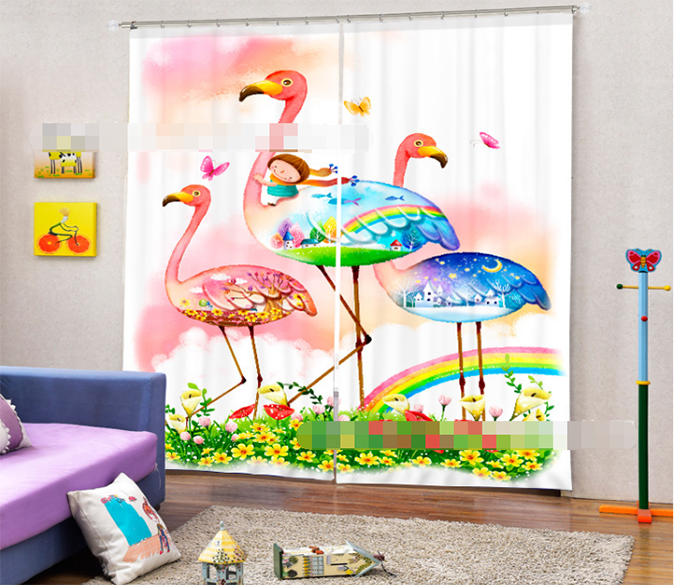 3D Lovely Birds 1380 Curtains Drapes Wallpaper AJ Wallpaper 