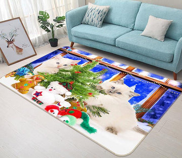 3D Clever Cats 254 Non Slip Rug Mat Mat AJ Creativity Home 