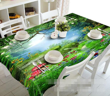 3D Forest Mushrooms 1496 Tablecloths Wallpaper AJ Wallpaper 