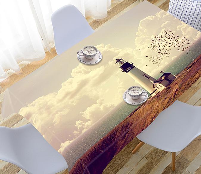 3D Seaside Lighthouse 783 Tablecloths Wallpaper AJ Wallpaper 