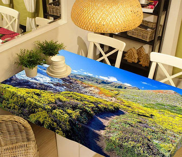 3D Seaside Mountains Flowers 433 Tablecloths Wallpaper AJ Wallpaper 