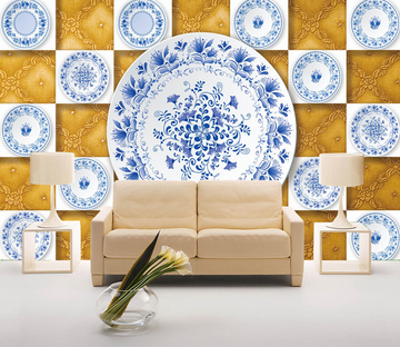 Blue And White Porcelain Wallpaper AJ Wallpaper 