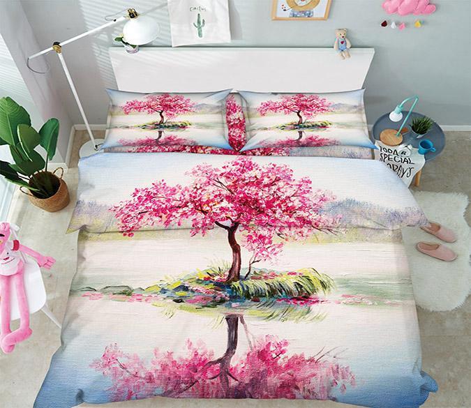 3D Tree Painting 32 Bed Pillowcases Quilt Wallpaper AJ Wallpaper 