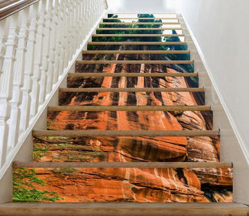3D Rocky Cliffs 97 Stair Risers Wallpaper AJ Wallpaper 