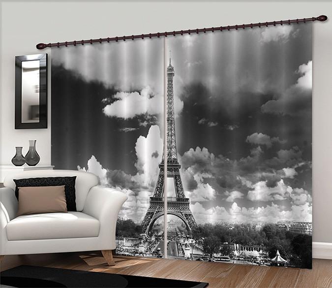 3D Paris Eiffel Tower 307 Curtains Drapes Wallpaper AJ Wallpaper 