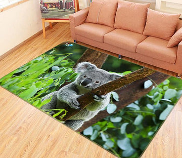 3D Koala Climbing Tree 251 Non Slip Rug Mat Mat AJ Creativity Home 