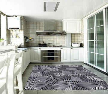 3D Metal Pattern Kitchen Mat Floor Mural Wallpaper AJ Wallpaper 