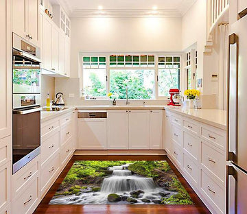 3D River Stairs 064 Kitchen Mat Floor Mural Wallpaper AJ Wallpaper 