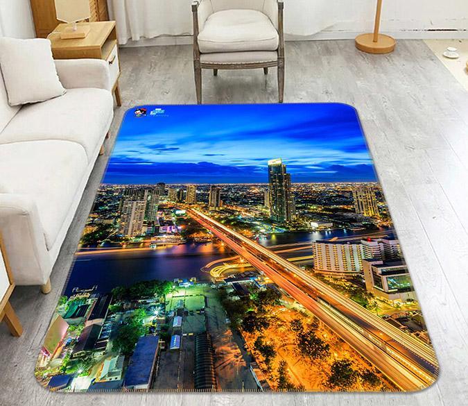 3D City Night Scene 168 Non Slip Rug Mat Mat AJ Creativity Home 