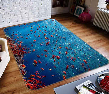 3D Ocean Fishes Herds 178 Non Slip Rug Mat Mat AJ Creativity Home 
