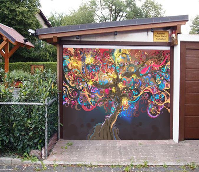 3D Magic Tree 358 Garage Door Mural Wallpaper AJ Wallpaper 