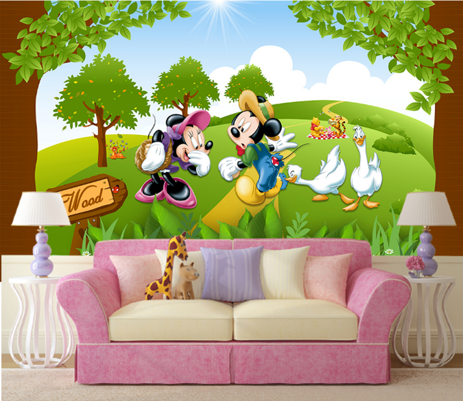 3D Lovely Grassland Animals Wallpaper AJ Wallpaper 