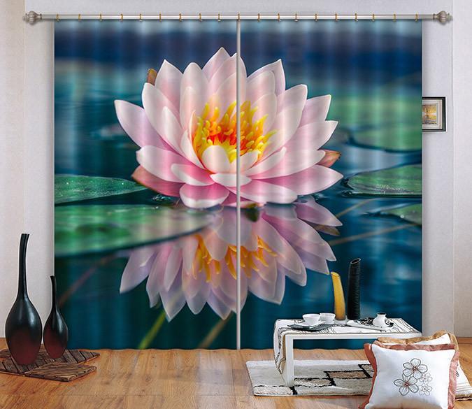 3D Pure Water Lily 598 Curtains Drapes Wallpaper AJ Wallpaper 