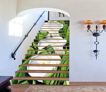 3D Elegant Calla Lily 1502 Stair Risers Wallpaper AJ Wallpaper 