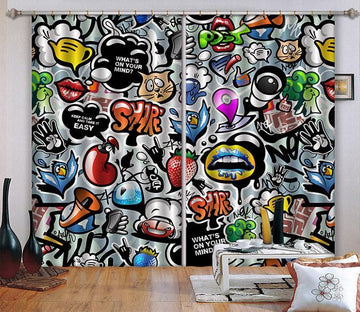 3D Various Pattern Curtains Drapes Wallpaper AJ Wallpaper 