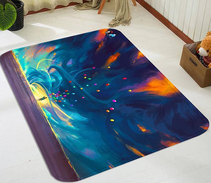 3D Flying Balloons Painting 97 Non Slip Rug Mat Mat AJ Creativity Home 