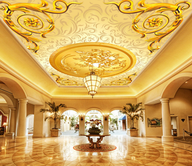 Golden Pattern Wallpaper AJ Wallpaper 2 