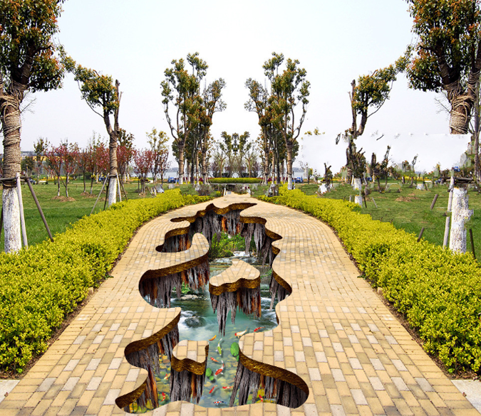 3D Stream Scenery Floor Mural Wallpaper AJ Wallpaper 2 