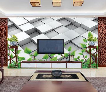 Cubic Squares Wallpaper AJ Wallpaper 