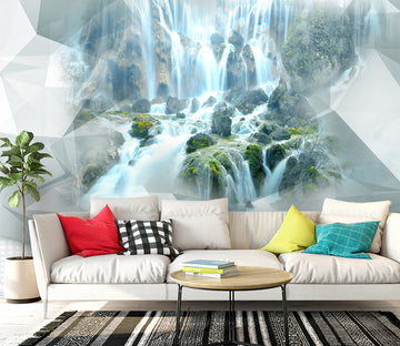 3D Stream Stones 2058 Wall Murals
