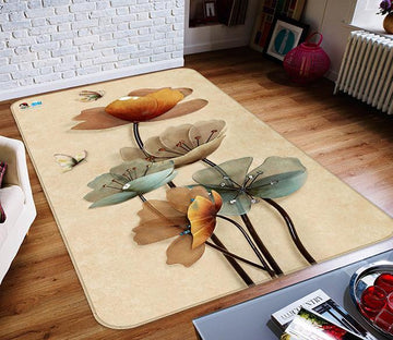 3D Flowers Artwork 205 Non Slip Rug Mat Mat AJ Creativity Home 