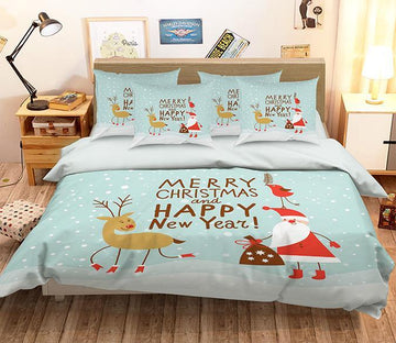 3D Merry Christmas 227 Bed Pillowcases Quilt Wallpaper AJ Wallpaper 
