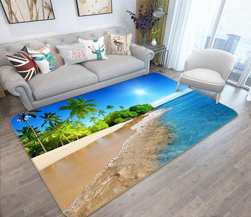 3D Pretty Beach Scenery 162 Non Slip Rug Mat Mat AJ Creativity Home 