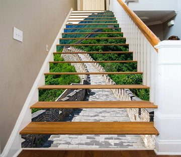 3D Great Wall Scenery 1591 Stair Risers Wallpaper AJ Wallpaper 