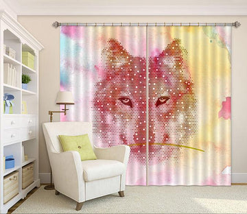 3D Dog Pattern 17 Curtains Drapes Wallpaper AJ Wallpaper 