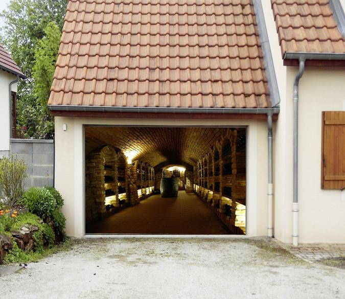 3D Underground Cellar 187 Garage Door Mural Wallpaper AJ Wallpaper 