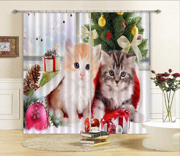 3D Lovely Cats Curtains Drapes Wallpaper AJ Wallpaper 