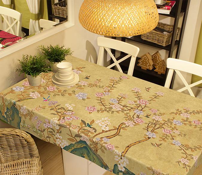 3D Flowers Trees Birds 394 Tablecloths Wallpaper AJ Wallpaper 