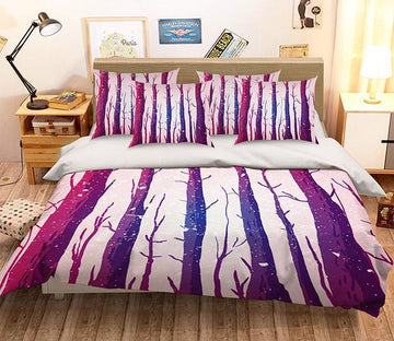 3D Trees Trunks Pattern 355 Bed Pillowcases Quilt Wallpaper AJ Wallpaper 