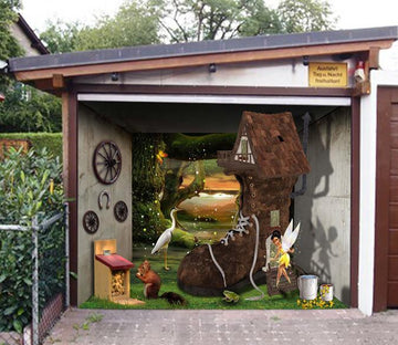 3D Boots House 397 Garage Door Mural Wallpaper AJ Wallpaper 