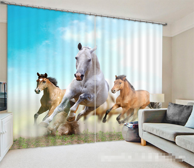 3D Pentium Horses 1089 Curtains Drapes Wallpaper AJ Wallpaper 