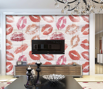 Lip Prints Wallpaper AJ Wallpaper 