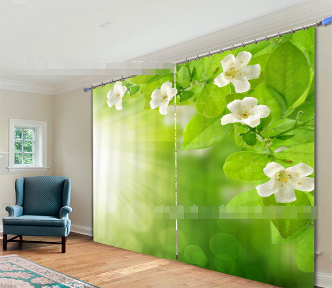 3D Flowers Sunshine 2182 Curtains Drapes Wallpaper AJ Wallpaper 