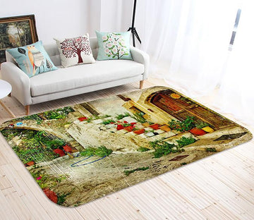 3D Potted Plants 146 Non Slip Rug Mat Mat AJ Creativity Home 