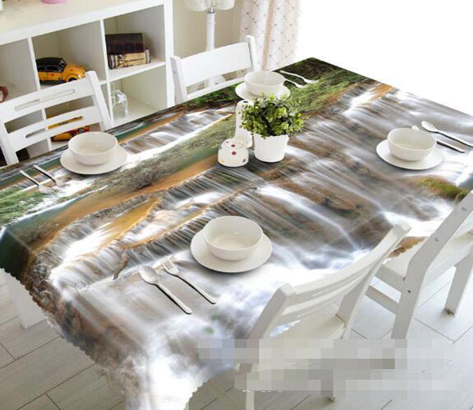 3D River Waterfalls 881 Tablecloths Wallpaper AJ Wallpaper 