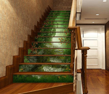 3D Quiet Forest Flowers 809 Stair Risers Wallpaper AJ Wallpaper 