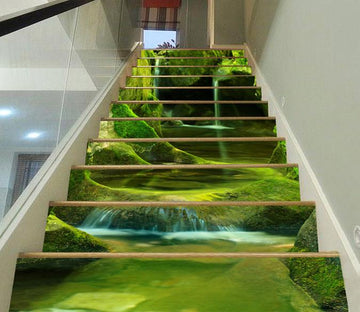 3D Pretty River Scenery 480 Stair Risers Wallpaper AJ Wallpaper 
