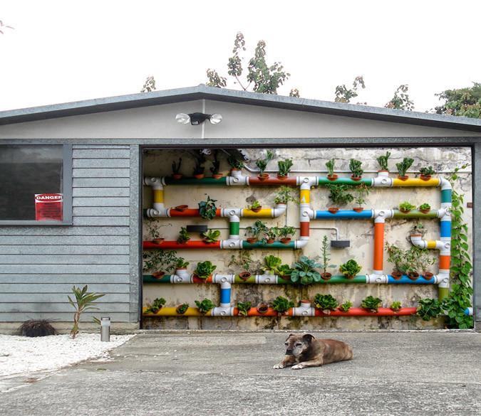 3D Waterpipe Potted Plants 403 Garage Door Mural Wallpaper AJ Wallpaper 