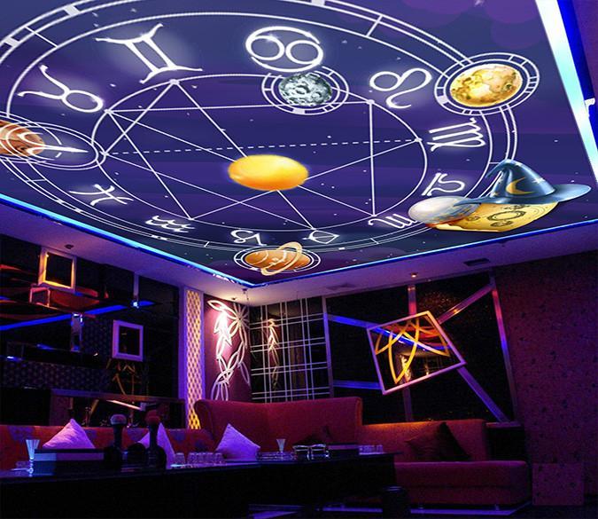 Planets And Twelve Constellations Wallpaper AJ Wallpaper 