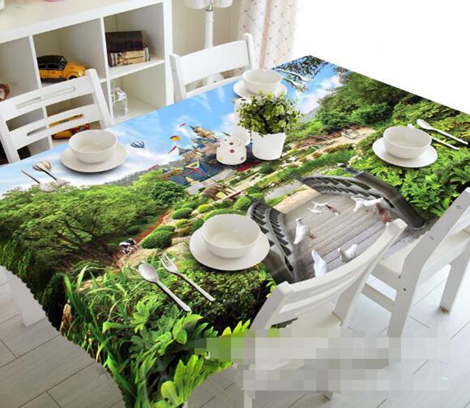 3D Castle Scenery 1443 Tablecloths Wallpaper AJ Wallpaper 