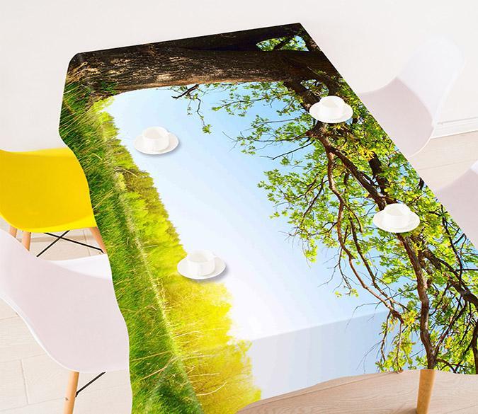 3D Grassland Tree 245 Tablecloths Wallpaper AJ Wallpaper 