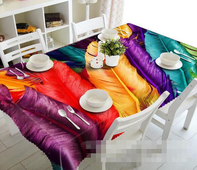 3D Colorful Peacocks 1353 Tablecloths Wallpaper AJ Wallpaper 