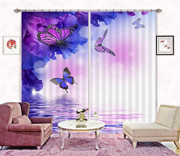3D Flying Butterflies 50 Curtains Drapes Wallpaper AJ Wallpaper 